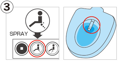 Toilet seat with warm-water bidet function